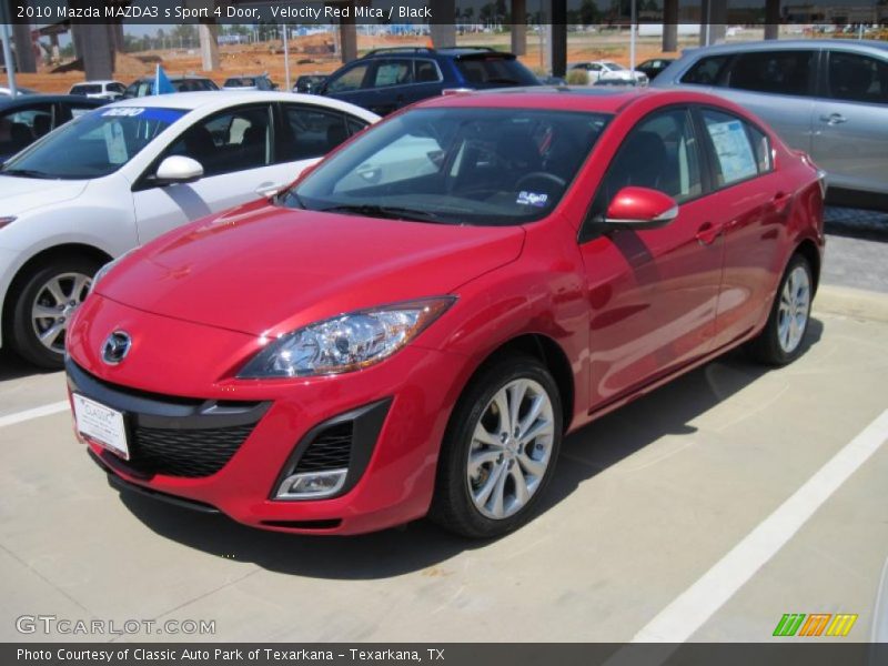 Velocity Red Mica / Black 2010 Mazda MAZDA3 s Sport 4 Door