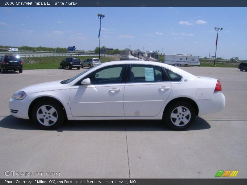 White / Gray 2006 Chevrolet Impala LS