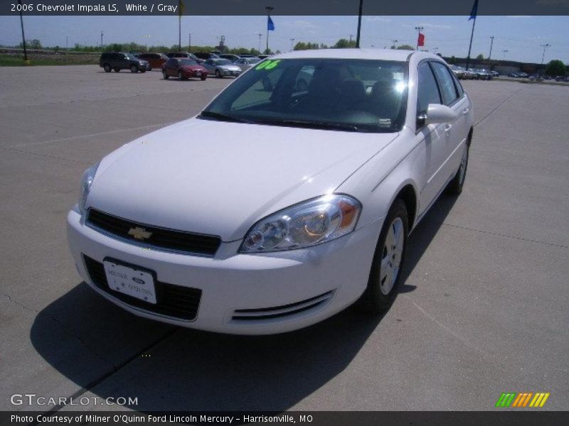 White / Gray 2006 Chevrolet Impala LS