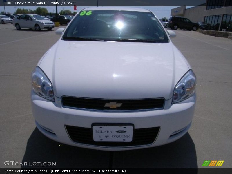 White / Gray 2006 Chevrolet Impala LS