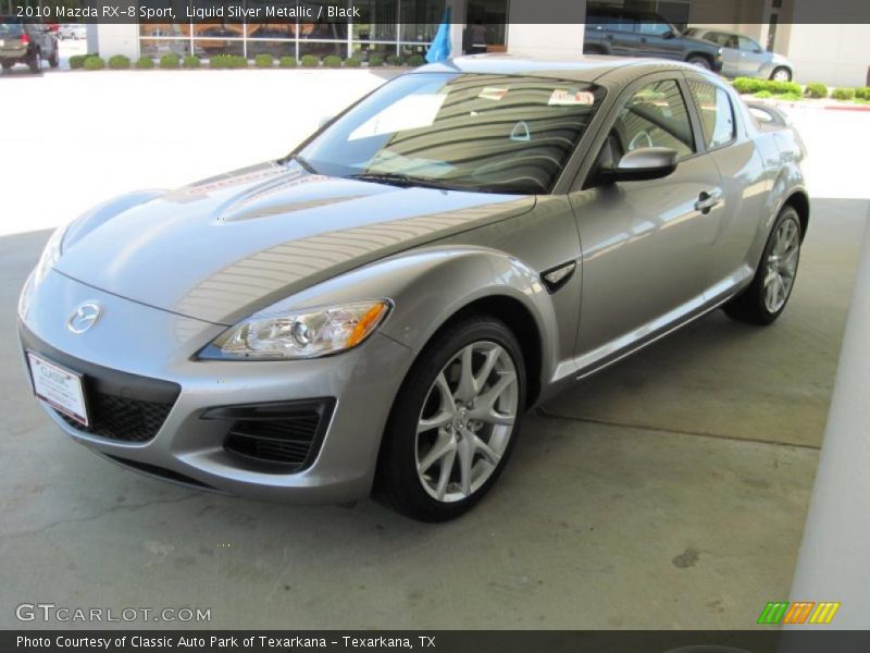 Liquid Silver Metallic / Black 2010 Mazda RX-8 Sport