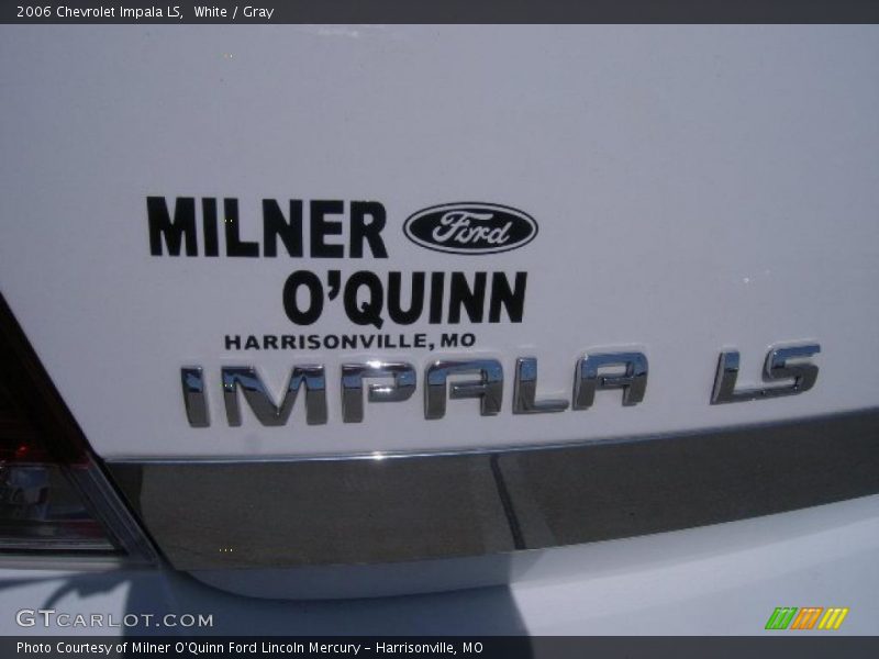 White / Gray 2006 Chevrolet Impala LS