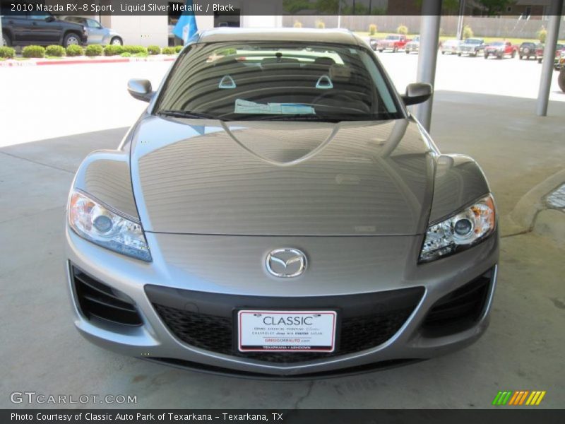 Liquid Silver Metallic / Black 2010 Mazda RX-8 Sport