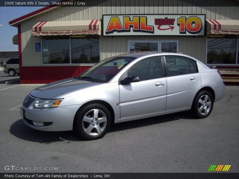 Silver Nickel / Gray 2006 Saturn ION 3 Sedan