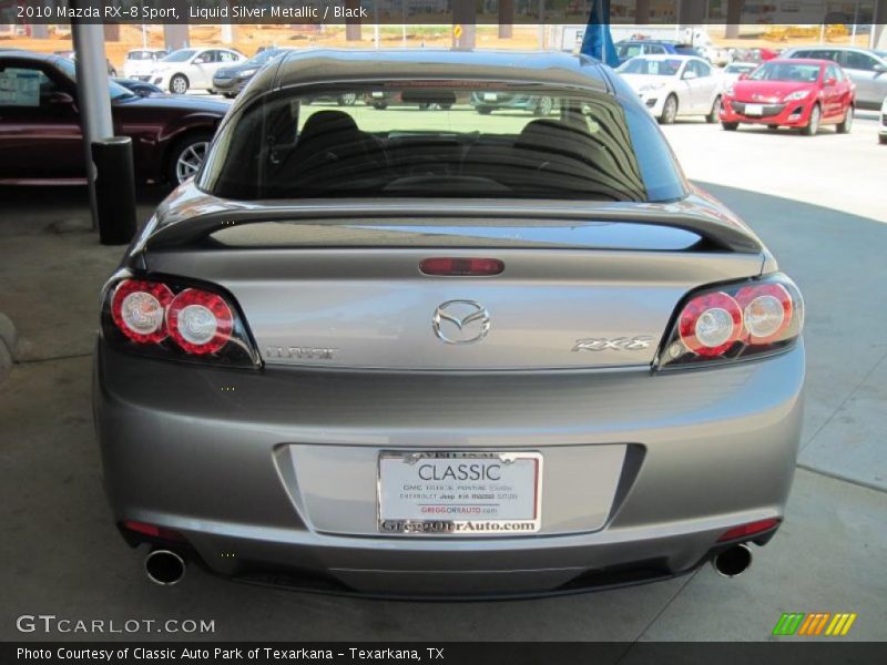 Liquid Silver Metallic / Black 2010 Mazda RX-8 Sport