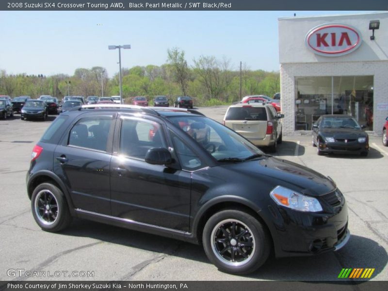 Black Pearl Metallic / SWT Black/Red 2008 Suzuki SX4 Crossover Touring AWD