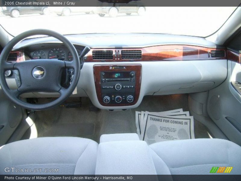 White / Gray 2006 Chevrolet Impala LS