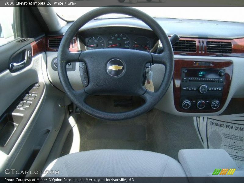 White / Gray 2006 Chevrolet Impala LS