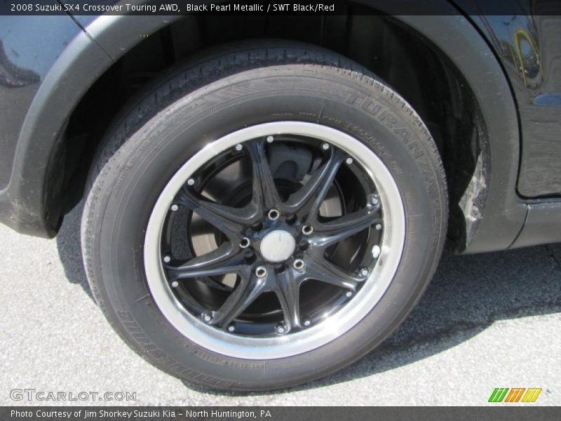 Black Pearl Metallic / SWT Black/Red 2008 Suzuki SX4 Crossover Touring AWD
