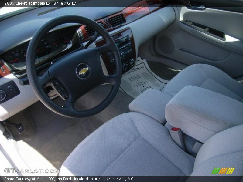 White / Gray 2006 Chevrolet Impala LS