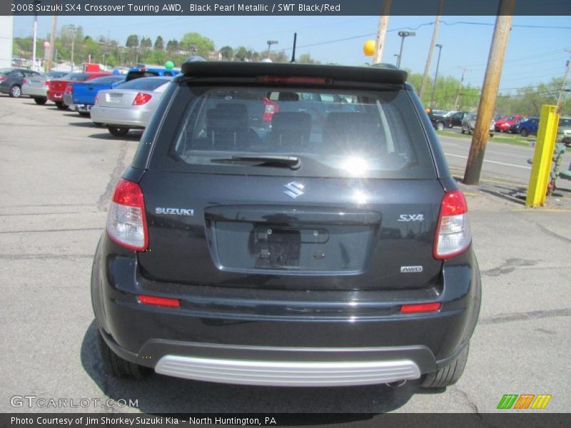 Black Pearl Metallic / SWT Black/Red 2008 Suzuki SX4 Crossover Touring AWD