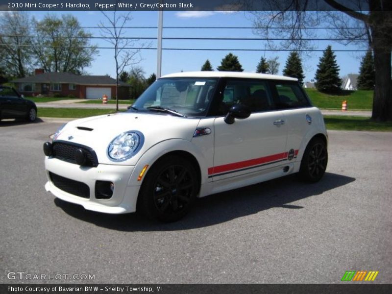 Pepper White / Grey/Carbon Black 2010 Mini Cooper S Hardtop