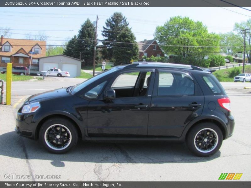 Black Pearl Metallic / SWT Black/Red 2008 Suzuki SX4 Crossover Touring AWD