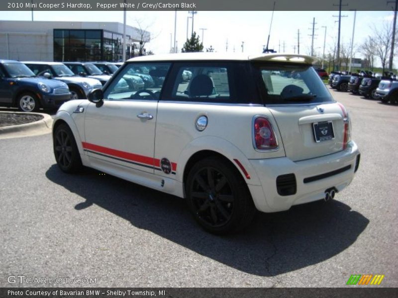 Pepper White / Grey/Carbon Black 2010 Mini Cooper S Hardtop