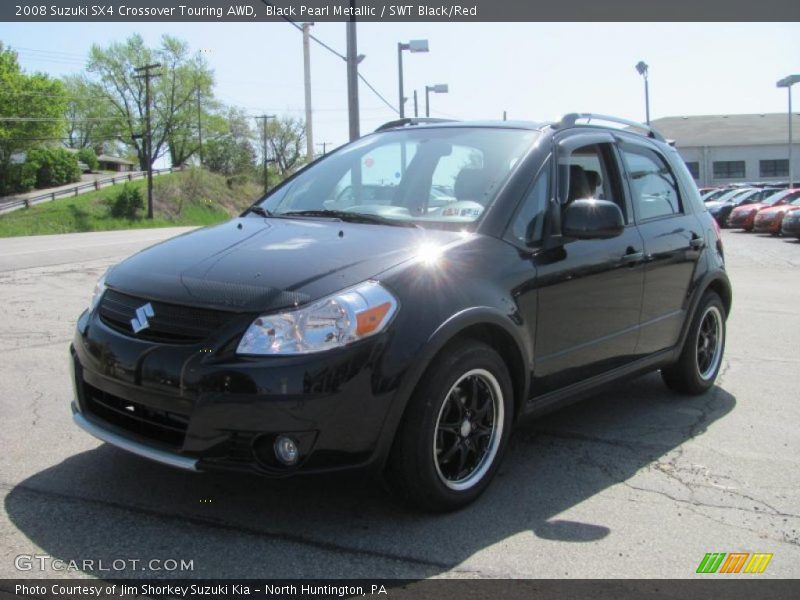 Black Pearl Metallic / SWT Black/Red 2008 Suzuki SX4 Crossover Touring AWD