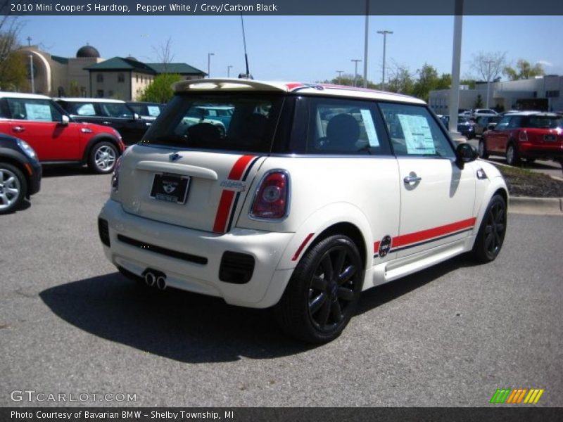 Pepper White / Grey/Carbon Black 2010 Mini Cooper S Hardtop