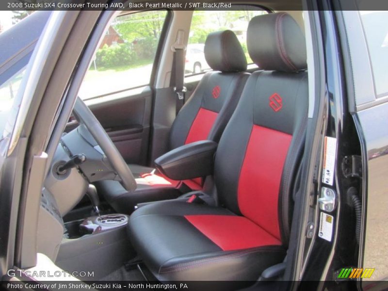 Black Pearl Metallic / SWT Black/Red 2008 Suzuki SX4 Crossover Touring AWD