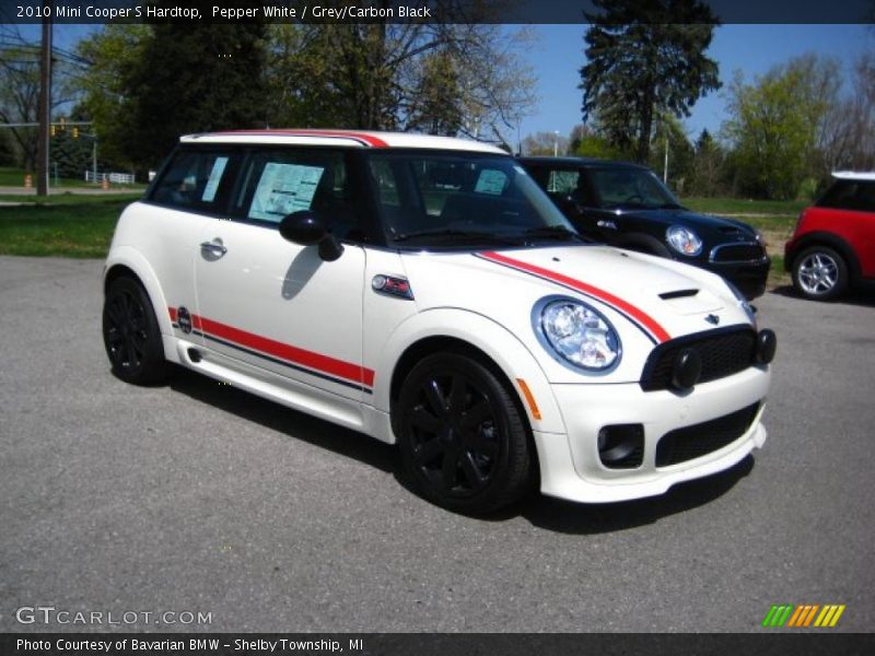Pepper White / Grey/Carbon Black 2010 Mini Cooper S Hardtop