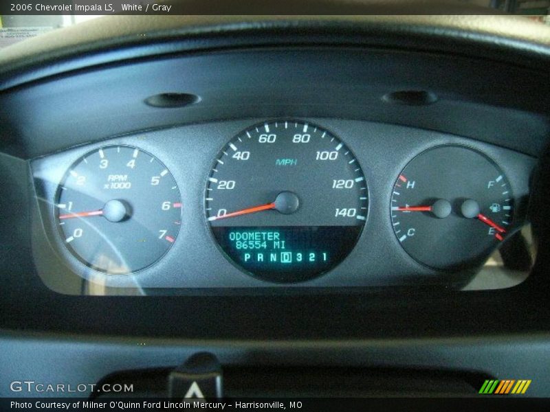 White / Gray 2006 Chevrolet Impala LS