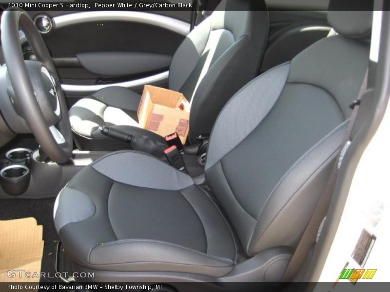Pepper White / Grey/Carbon Black 2010 Mini Cooper S Hardtop