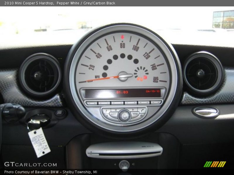 Pepper White / Grey/Carbon Black 2010 Mini Cooper S Hardtop