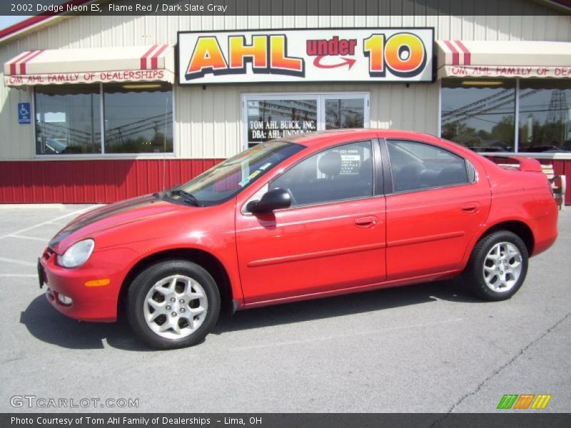 Flame Red / Dark Slate Gray 2002 Dodge Neon ES