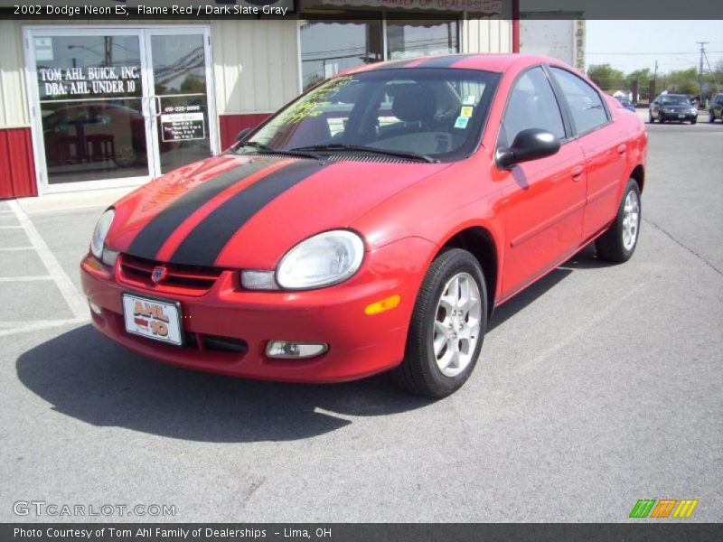Flame Red / Dark Slate Gray 2002 Dodge Neon ES