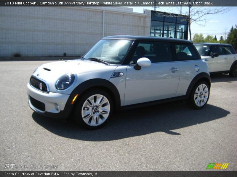 White Silver Metallic / Camden Tech White Leather/Carbon Black 2010 Mini Cooper S Camden 50th Anniversary Hardtop