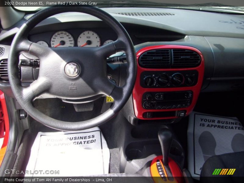 Flame Red / Dark Slate Gray 2002 Dodge Neon ES