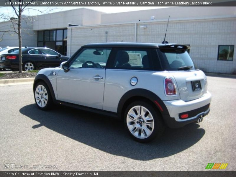 White Silver Metallic / Camden Tech White Leather/Carbon Black 2010 Mini Cooper S Camden 50th Anniversary Hardtop