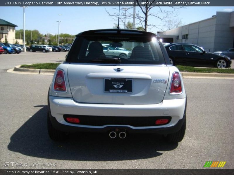 White Silver Metallic / Camden Tech White Leather/Carbon Black 2010 Mini Cooper S Camden 50th Anniversary Hardtop