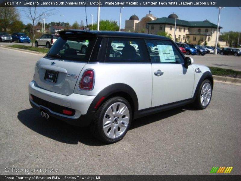 White Silver Metallic / Camden Tech White Leather/Carbon Black 2010 Mini Cooper S Camden 50th Anniversary Hardtop