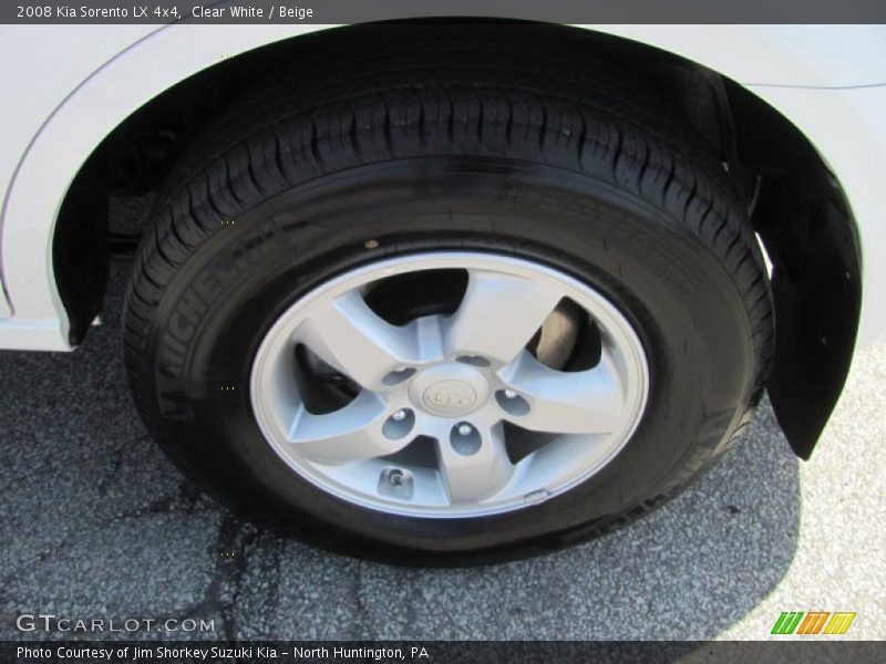 Clear White / Beige 2008 Kia Sorento LX 4x4