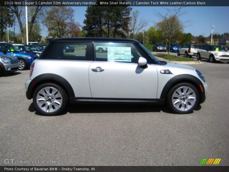 White Silver Metallic / Camden Tech White Leather/Carbon Black 2010 Mini Cooper S Camden 50th Anniversary Hardtop