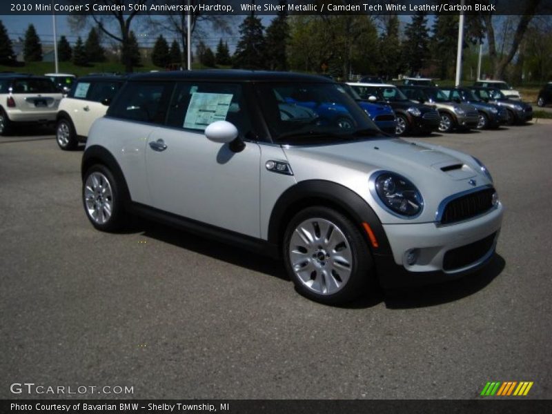 White Silver Metallic / Camden Tech White Leather/Carbon Black 2010 Mini Cooper S Camden 50th Anniversary Hardtop