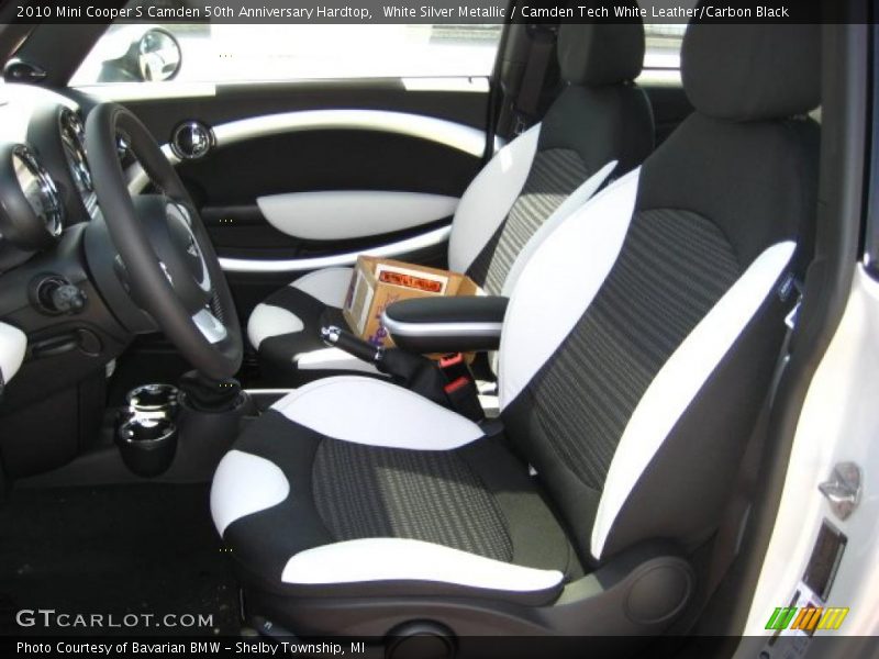 White Silver Metallic / Camden Tech White Leather/Carbon Black 2010 Mini Cooper S Camden 50th Anniversary Hardtop
