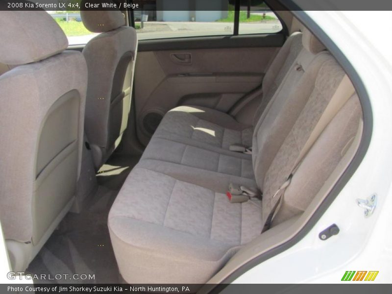 Clear White / Beige 2008 Kia Sorento LX 4x4