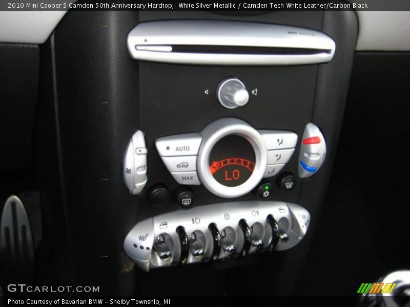 White Silver Metallic / Camden Tech White Leather/Carbon Black 2010 Mini Cooper S Camden 50th Anniversary Hardtop