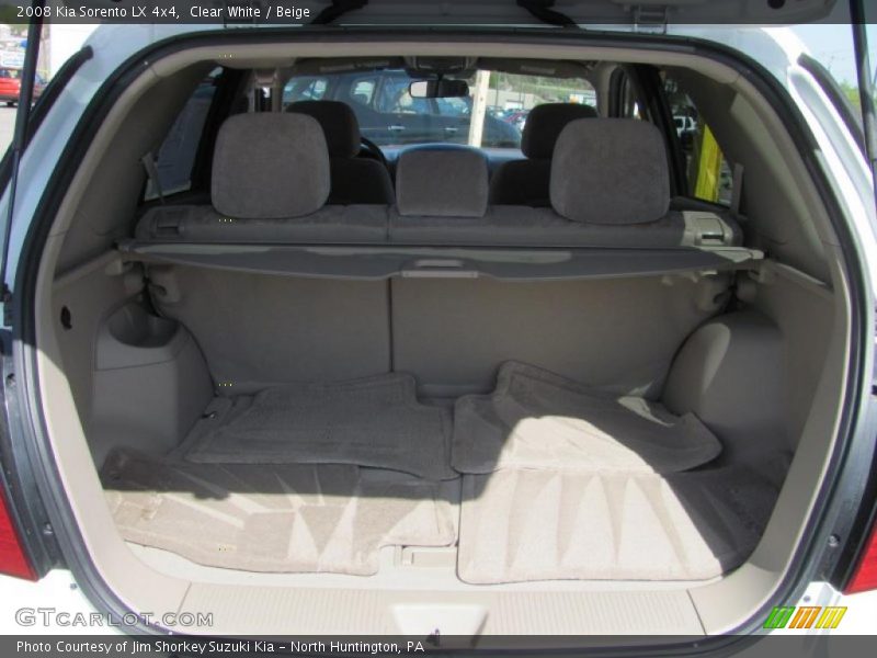 Clear White / Beige 2008 Kia Sorento LX 4x4