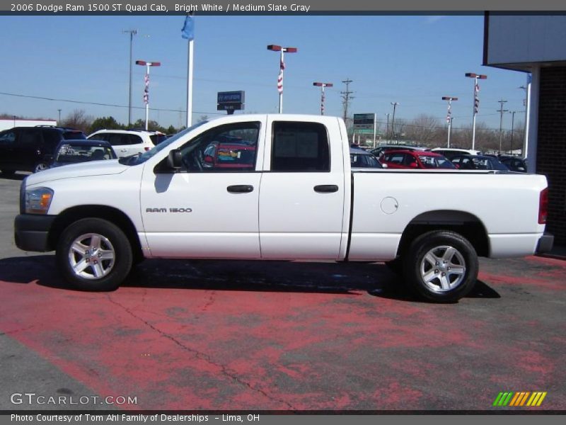 Bright White / Medium Slate Gray 2006 Dodge Ram 1500 ST Quad Cab