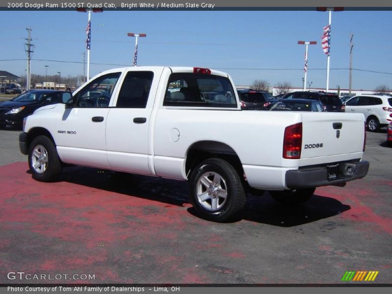 Bright White / Medium Slate Gray 2006 Dodge Ram 1500 ST Quad Cab