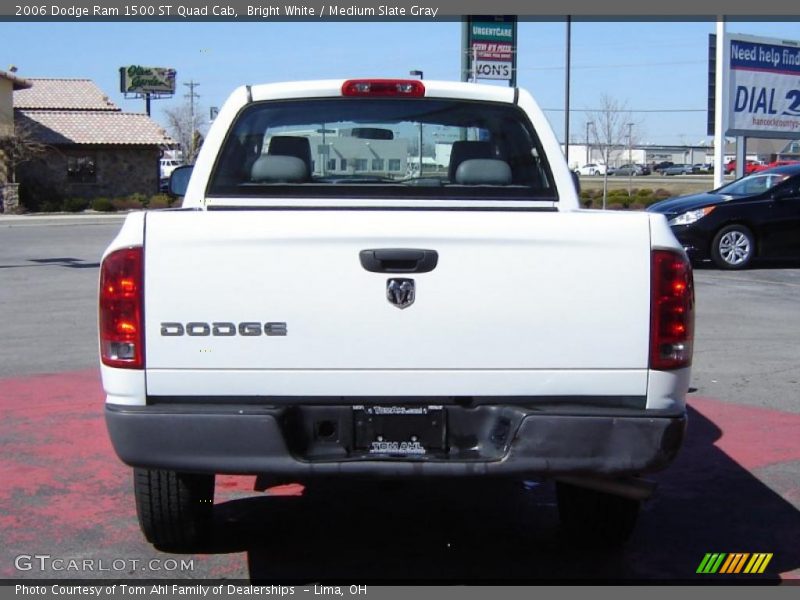 Bright White / Medium Slate Gray 2006 Dodge Ram 1500 ST Quad Cab