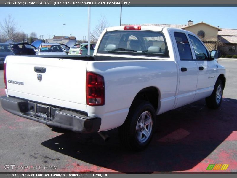 Bright White / Medium Slate Gray 2006 Dodge Ram 1500 ST Quad Cab