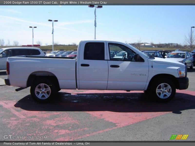 Bright White / Medium Slate Gray 2006 Dodge Ram 1500 ST Quad Cab