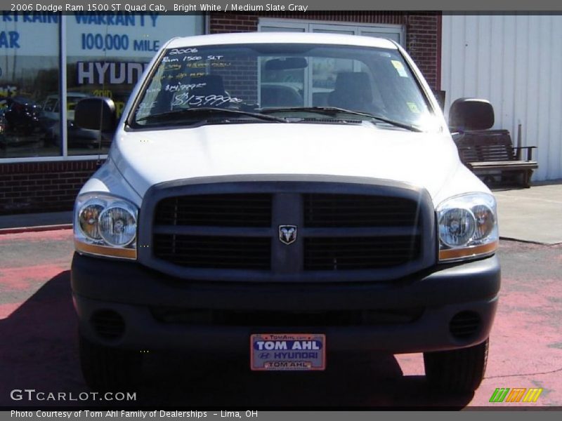 Bright White / Medium Slate Gray 2006 Dodge Ram 1500 ST Quad Cab