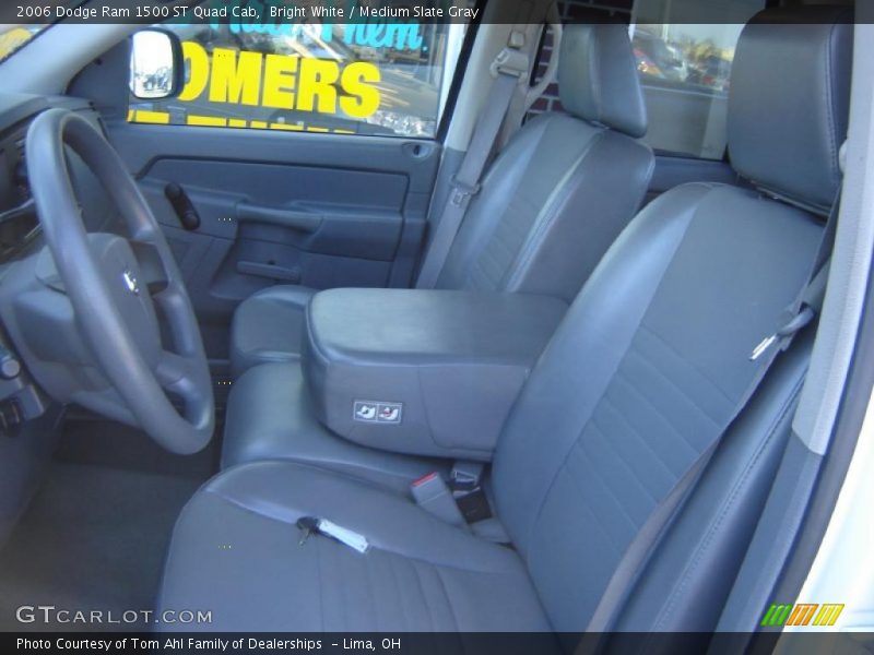 Bright White / Medium Slate Gray 2006 Dodge Ram 1500 ST Quad Cab