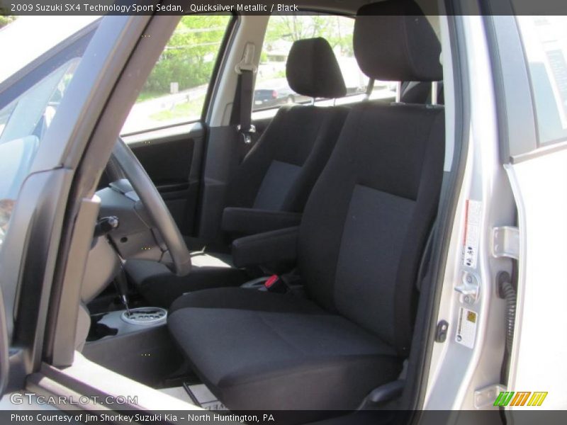 Quicksilver Metallic / Black 2009 Suzuki SX4 Technology Sport Sedan