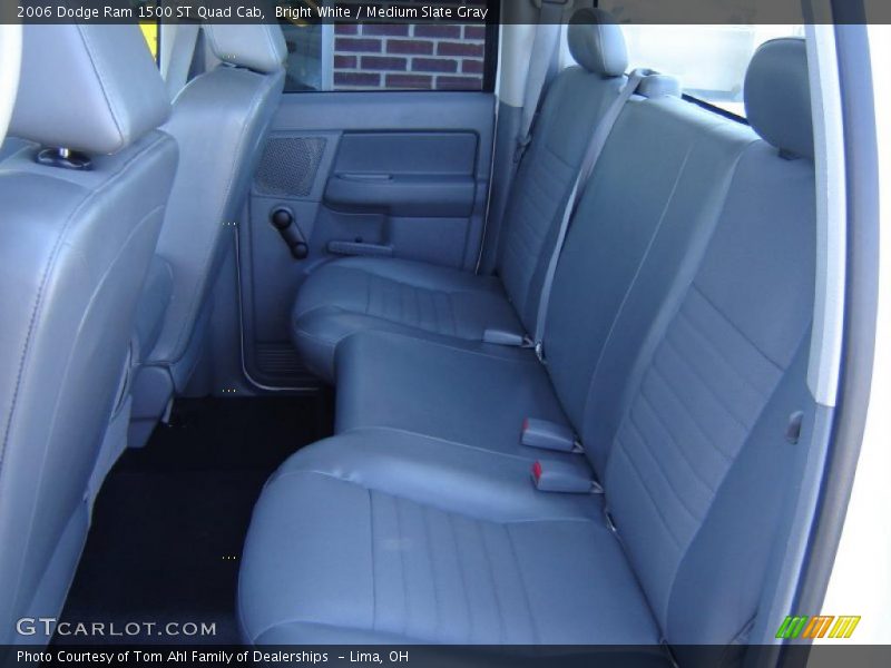 Bright White / Medium Slate Gray 2006 Dodge Ram 1500 ST Quad Cab