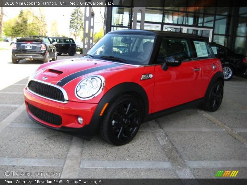 Chili Red / Grey/Carbon Black 2010 Mini Cooper S Hardtop