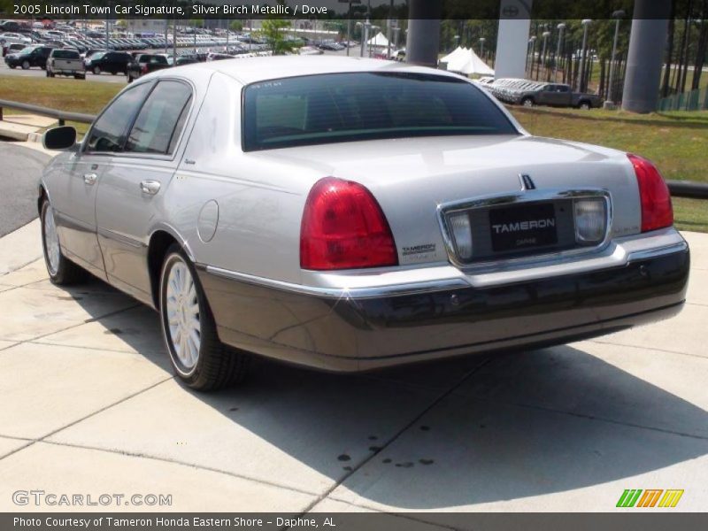 Silver Birch Metallic / Dove 2005 Lincoln Town Car Signature